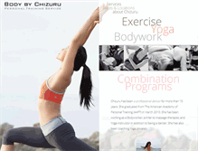 Tablet Screenshot of bodybychizuru.com